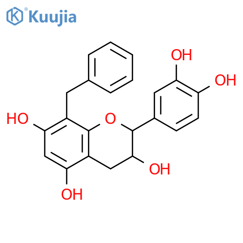 (2R,3S)-8-Benzyl-2-(3,4-dihydroxyphenyl)chroman-3,5,7-triol structure