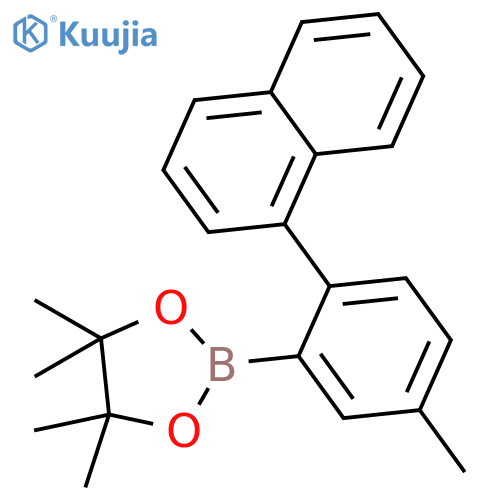 1,3,2-Dioxaborolane, 4,4,5,5-tetramethyl-2-[5-methyl-2-(1-naphthalenyl)phenyl]- structure