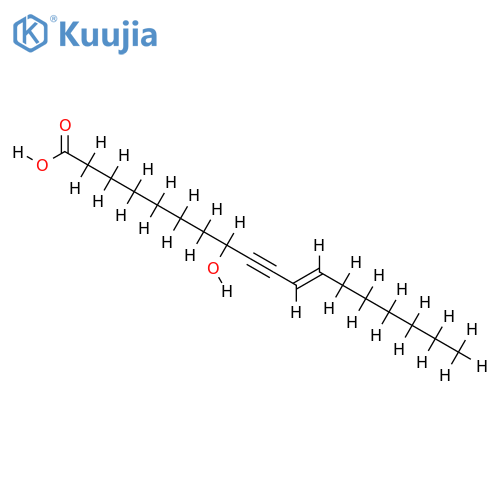 (+-)-8-Hydroxy-octadec-11t-en-9-insaeure structure