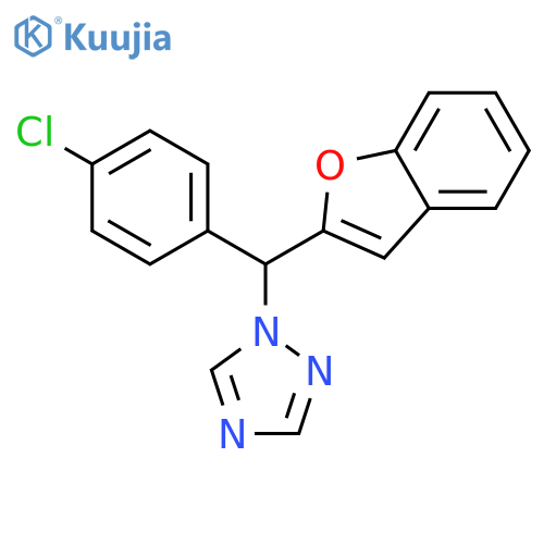 1H-1,2,4-Triazole, 1-[2-benzofuranyl(4-chlorophenyl)methyl]- structure