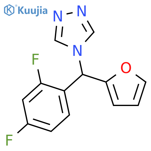 4H-1,2,4-Triazole, 4-[(2,4-difluorophenyl)-2-furanylmethyl]- structure