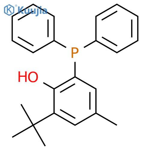 Phenol, 2-(1,1-dimethylethyl)-6-(diphenylphosphino)-4-methyl- structure