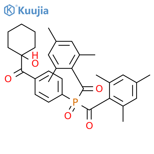 Methanone, [4-[bis(2,4,6-trimethylbenzoyl)phosphinyl]phenyl](1-hydroxycyclohexyl)- structure