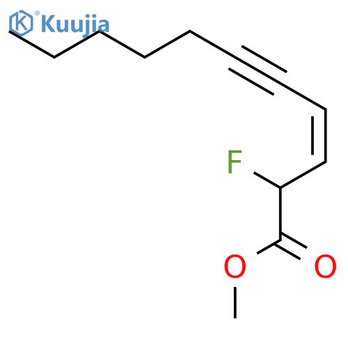 3-Undecen-5-ynoic acid, 2-fluoro-, methyl ester, (3Z)- structure