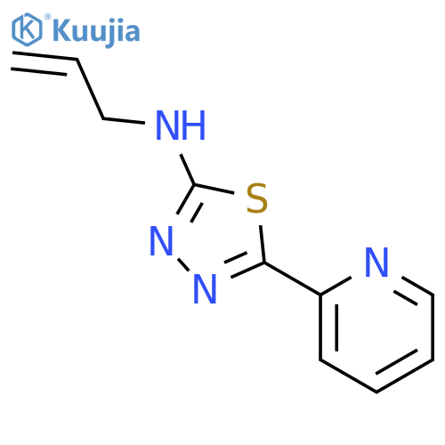 N-(Prop-2-en-1-yl)-5-(pyridin-2-yl)-1,3,4-thiadiazol-2-amine structure