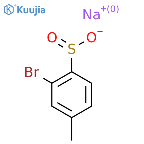 Sodium 2-bromo-4-methylbenzene-1-sulfinate structure