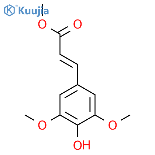 Methyl 3-(4-hydroxy-3,5-dimethoxyphenyl)acrylate structure
