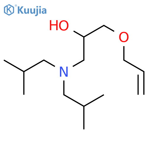 2-Propanol,1-[bis(2-methylpropyl)amino]-3-(2-propen-1-yloxy)- structure