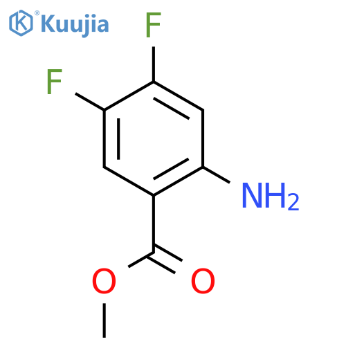 Methyl 2-amino-4,5-difluorobenzoate structure