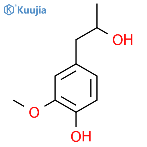 4-(2-hydroxypropyl)-2-methoxyphenol structure