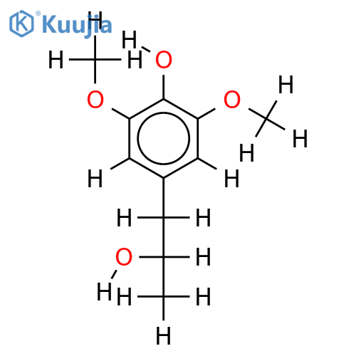 4-(2-hydroxypropyl)-2,6-dimethoxyphenol structure