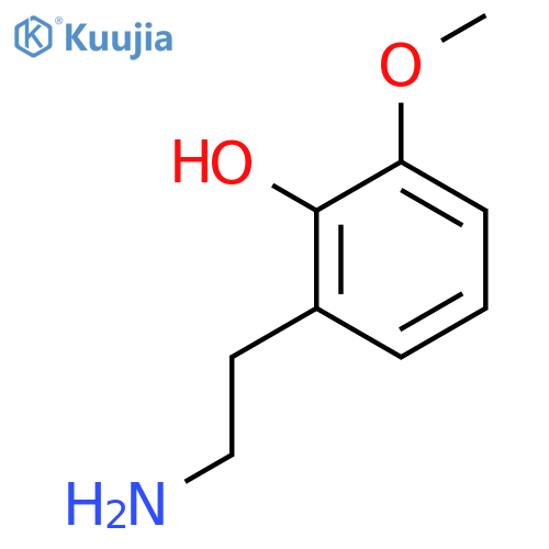 2-(2-aminoethyl)-6-methoxyphenol structure