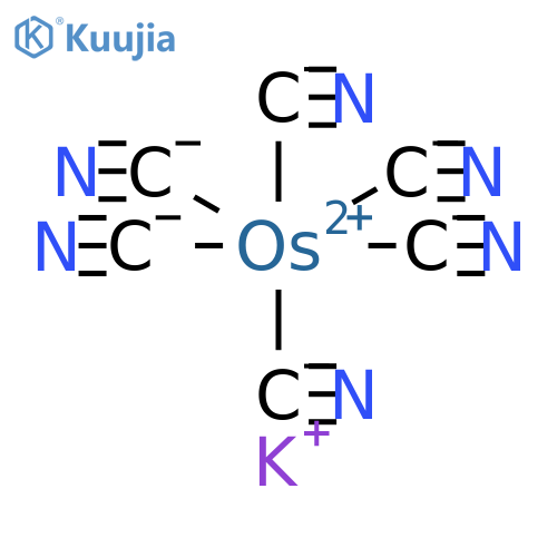 Osmate(4-),hexakis(cyano-kC)-,tetrapotassium, (OC-6-11)- (9CI) structure