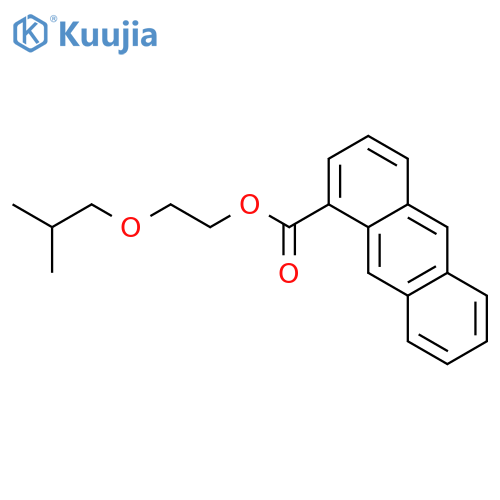 1-Anthracenecarboxylic acid, 2-(2-methylpropoxy)ethyl ester structure