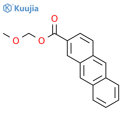 2-Anthracenecarboxylic acid, methoxymethyl ester structure