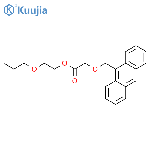 Acetic acid, (9-anthracenylmethoxy)-, 2-propoxyethyl ester structure