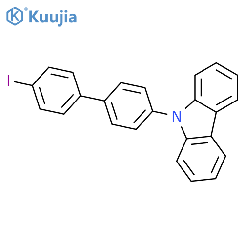9H-Carbazole, 9-(4'-iodo[1,1'-biphenyl]-4-yl)- structure