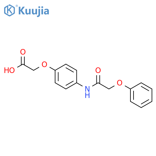 Acetic acid,2-[4-[(2-phenoxyacetyl)amino]phenoxy]- structure
