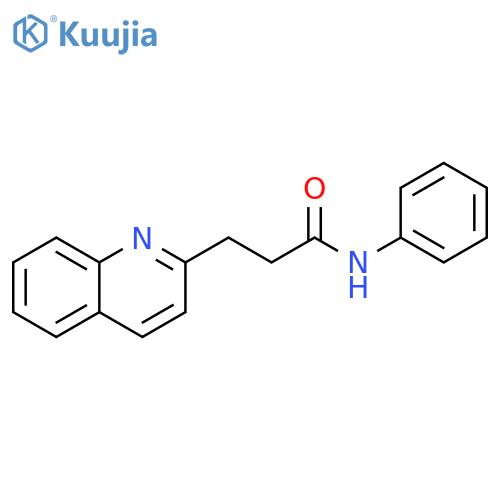 2-Quinolinepropanamide,N-phenyl- structure