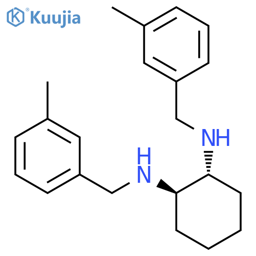 1,2-Cyclohexanediamine, N,N'-bis[(3-methylphenyl)methyl]-, (1R,2R)- structure