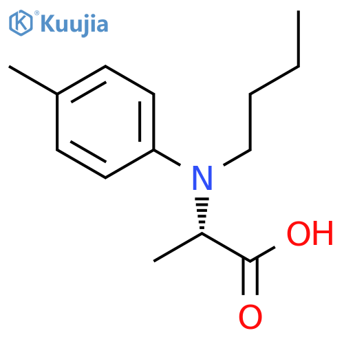 L-Alanine, N-butyl-N-(4-methylphenyl)- structure