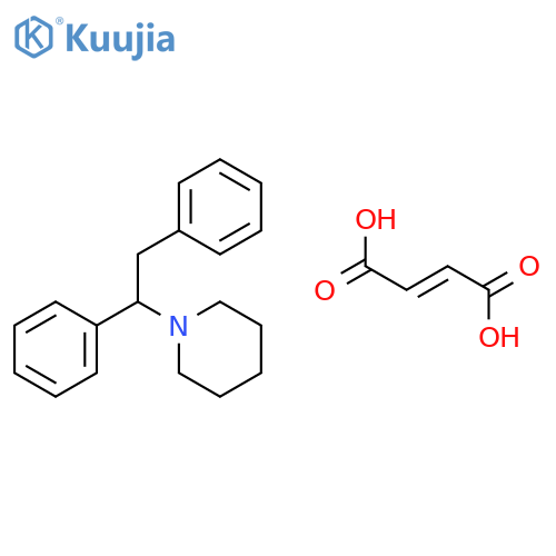 (+/-)-1-(1,2-Diphenylethyl)piperidine maleate structure