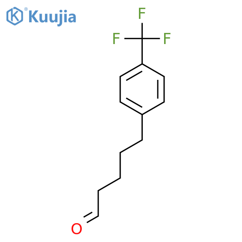 Benzenepentanal, 4-(trifluoromethyl)- structure