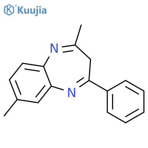 3H-1,5-Benzodiazepine, 2,7-dimethyl-4-phenyl- structure