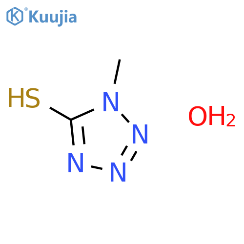 1-methyl-2H-tetrazole-5-thione;hydrate structure