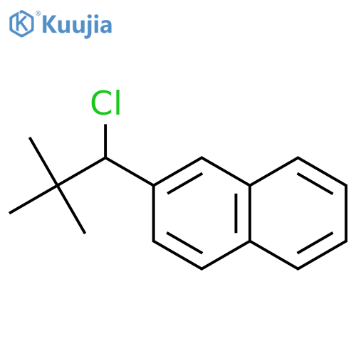 Naphthalene, 2-(1-chloro-2,2-dimethylpropyl)- structure