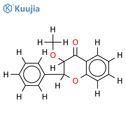 Me ether-2,3-Dihydro-3-hydroxy-2-phenyl-4H-1-benzopyran-4-one structure