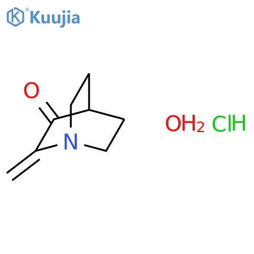 2-methylidene-1-azabicyclo[2.2.2]octan-3-one;hydrate;hydrochloride structure
