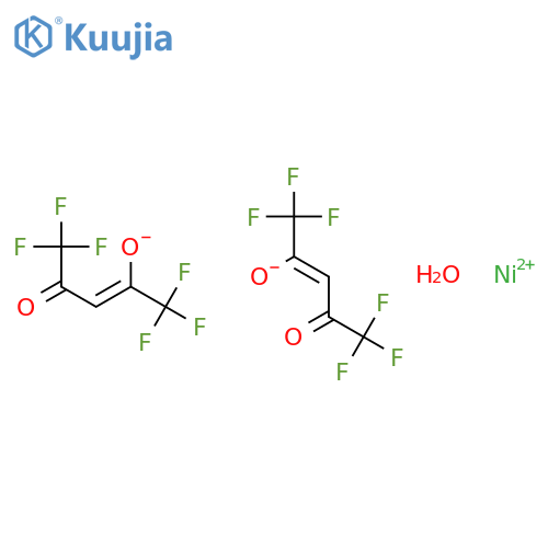 Nickel(II) hexafluoroacetylacetonate hydrate structure