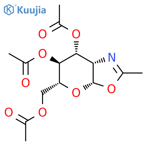 [(3As,5R,6S,7R,7aS)-6,7-diacetyloxy-2-methyl-5,6,7,7a-tetrahydro-3aH-pyrano[3,2-d][1,3]oxazol-5-yl]methyl acetate structure
