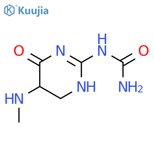 Urea, [1,4,5,6-tetrahydro-5-(methylamino)-4-oxo-2-pyrimidinyl]- structure