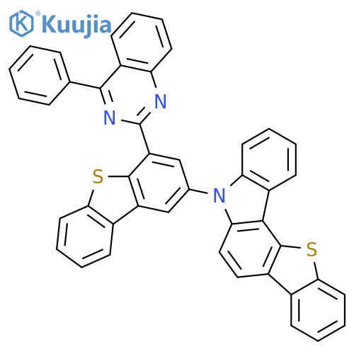 5H-[1]Benzothieno[3,2-c]carbazole, 5-[4-(4-phenyl-2-quinazolinyl)-2-dibenzothienyl]- structure