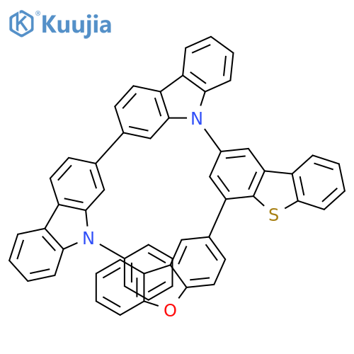 2,2'-Bi-9H-carbazole, 9-[4-(2-dibenzofuranyl)-2-dibenzothienyl]-9'-phenyl- structure