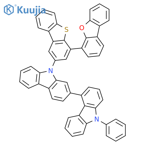 2,4'-Bi-9H-carbazole, 9-[4-(4-dibenzofuranyl)-2-dibenzothienyl]-9'-phenyl- structure
