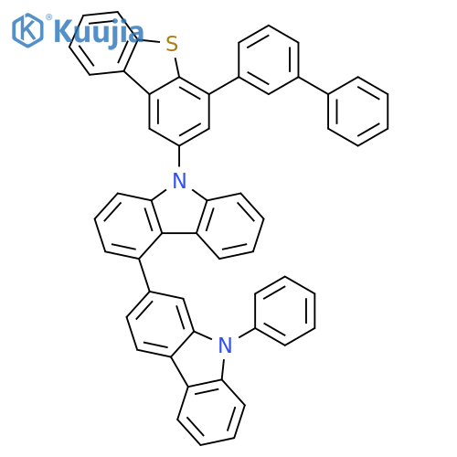 2,4'-Bi-9H-carbazole, 9'-(4-[1,1'-biphenyl]-3-yl-2-dibenzothienyl)-9-phenyl- structure