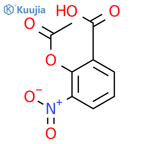 Benzoic acid, 2-(acetyloxy)-3-nitro- structure