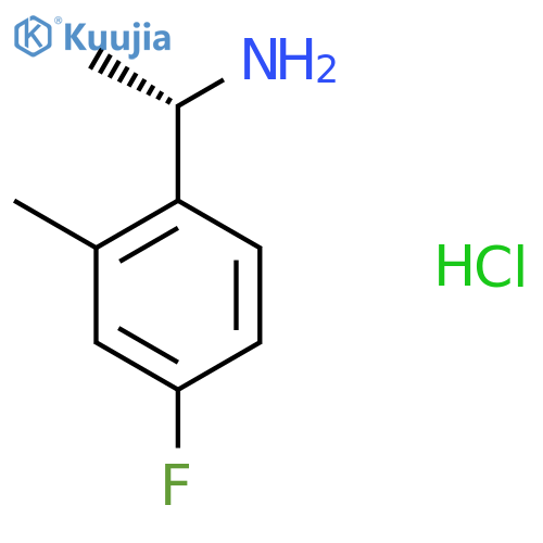 (S)-1-(4-fluoro-2-methylphenyl)ethanamine hydrochloride structure