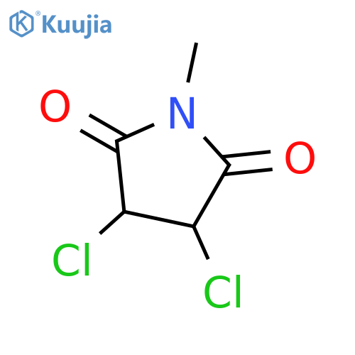 2,5-Pyrrolidinedione, 3,4-dichloro-1-methyl- structure
