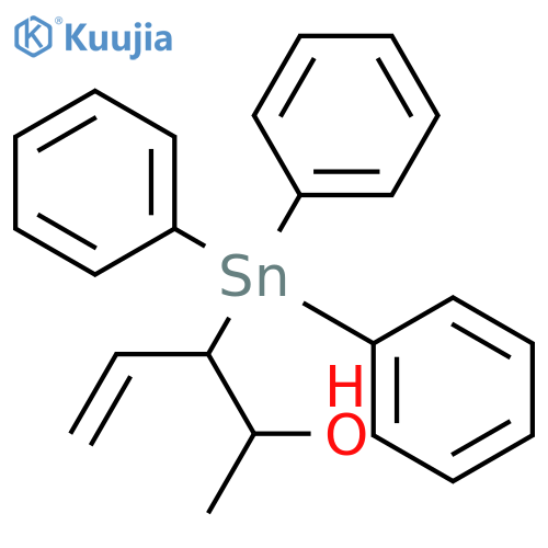 4-Penten-2-ol, 3-(triphenylstannyl)-, (2S,3S)- structure