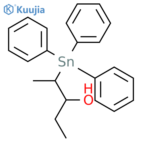 3-Pentanol, 2-(triphenylstannyl)-, (2R,3S)-rel- structure