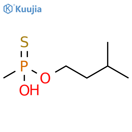 Phosphonothioic acid, methyl-, O-(3-methylbutyl) ester structure