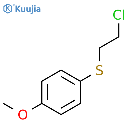 (2-chloroethyl)(4-methoxyphenyl)sulfane structure
