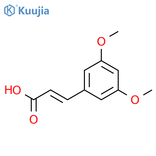 3-(3,5-dimethoxyphenyl)prop-2-enoic acid structure