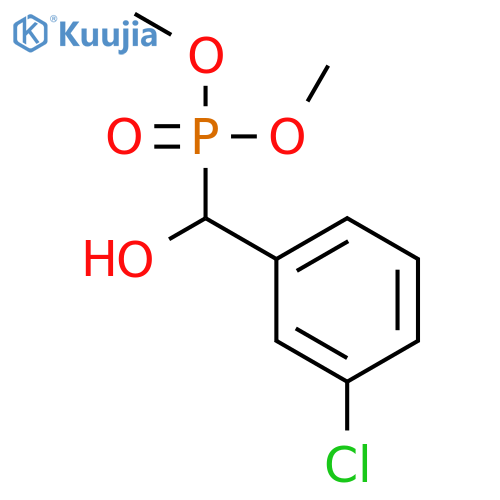 Phosphonic acid, [(3-chlorophenyl)hydroxymethyl]-, dimethyl ester structure