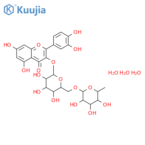 Rutin hydrate structure