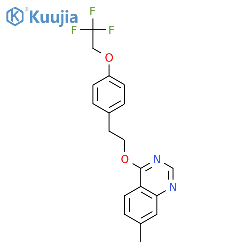 QUINAZOLINE, 7-METHYL-4-[2-[4-(2,2,2-TRIFLUOROETHOXY)PHENYL]ETHOXY]- structure